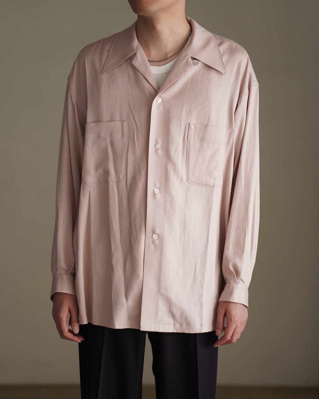 RAKINES R×L Oxford - Danny ラキネス オープンカラーシャツ レーヨン