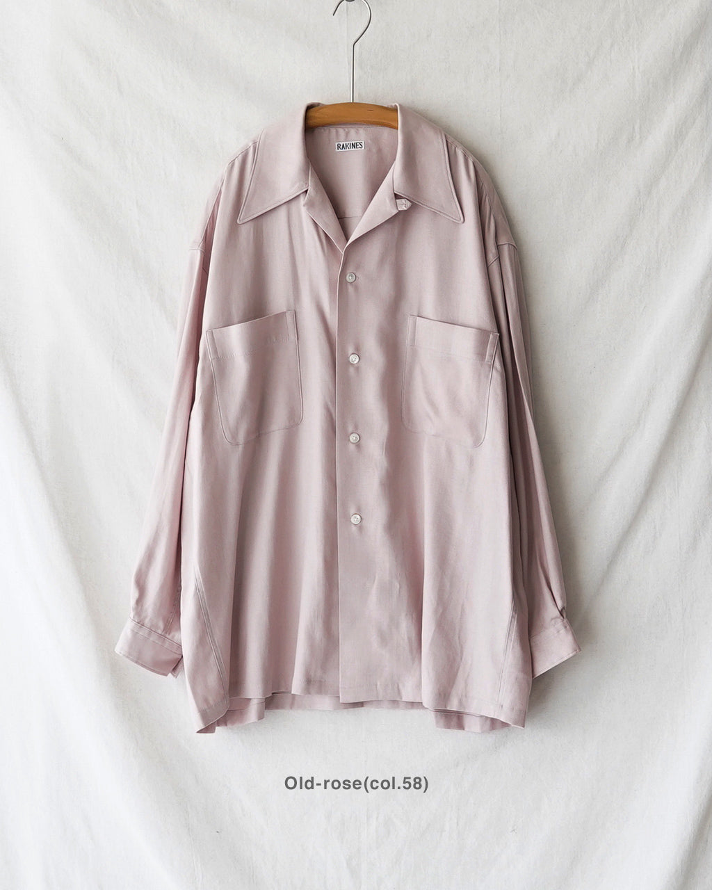 RAKINES R×L Oxford - Danny ラキネス オープンカラーシャツ レーヨン