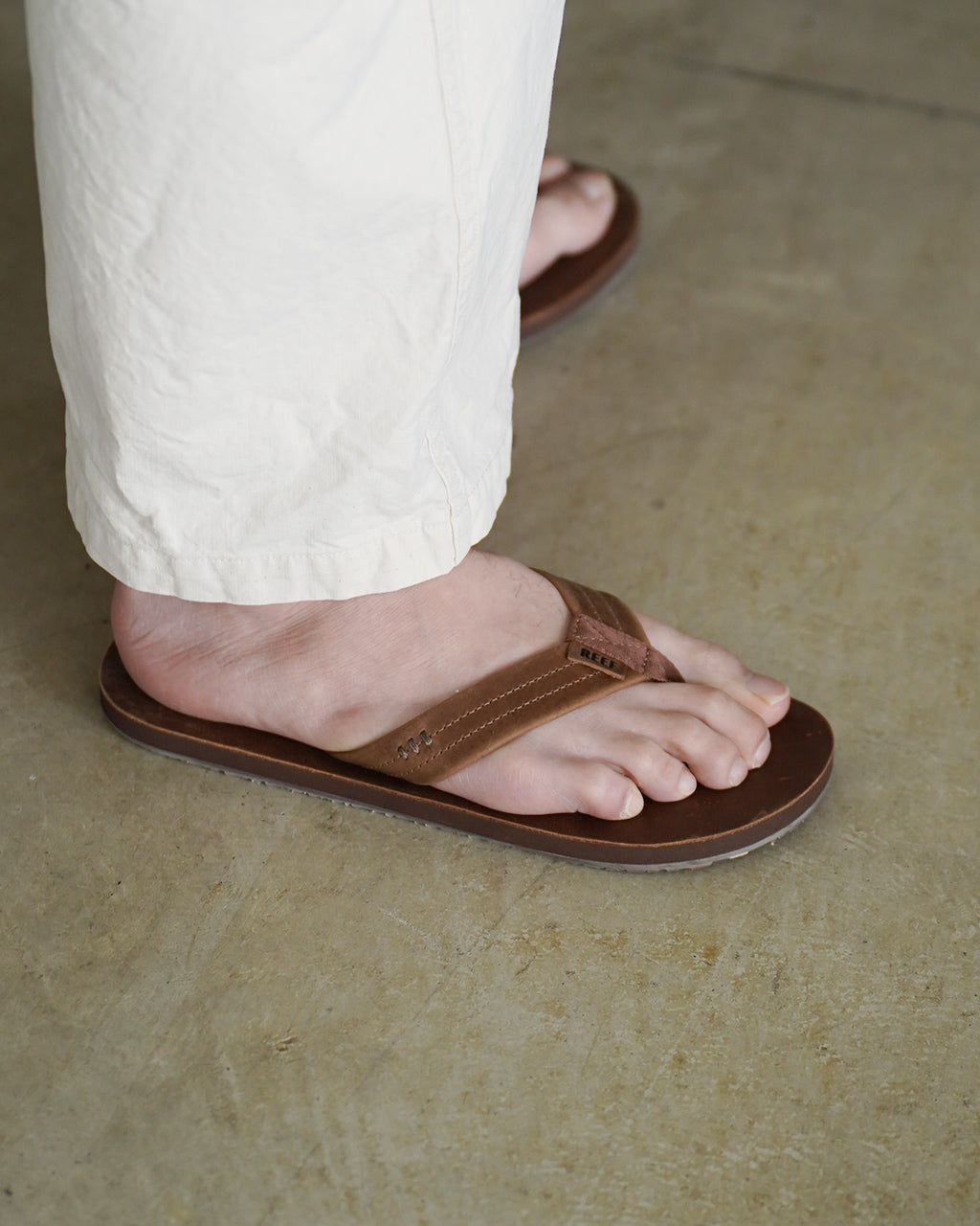 REEF リーフ DRAFTSMEN ビーチサンダル トングサンダル 革 レザー