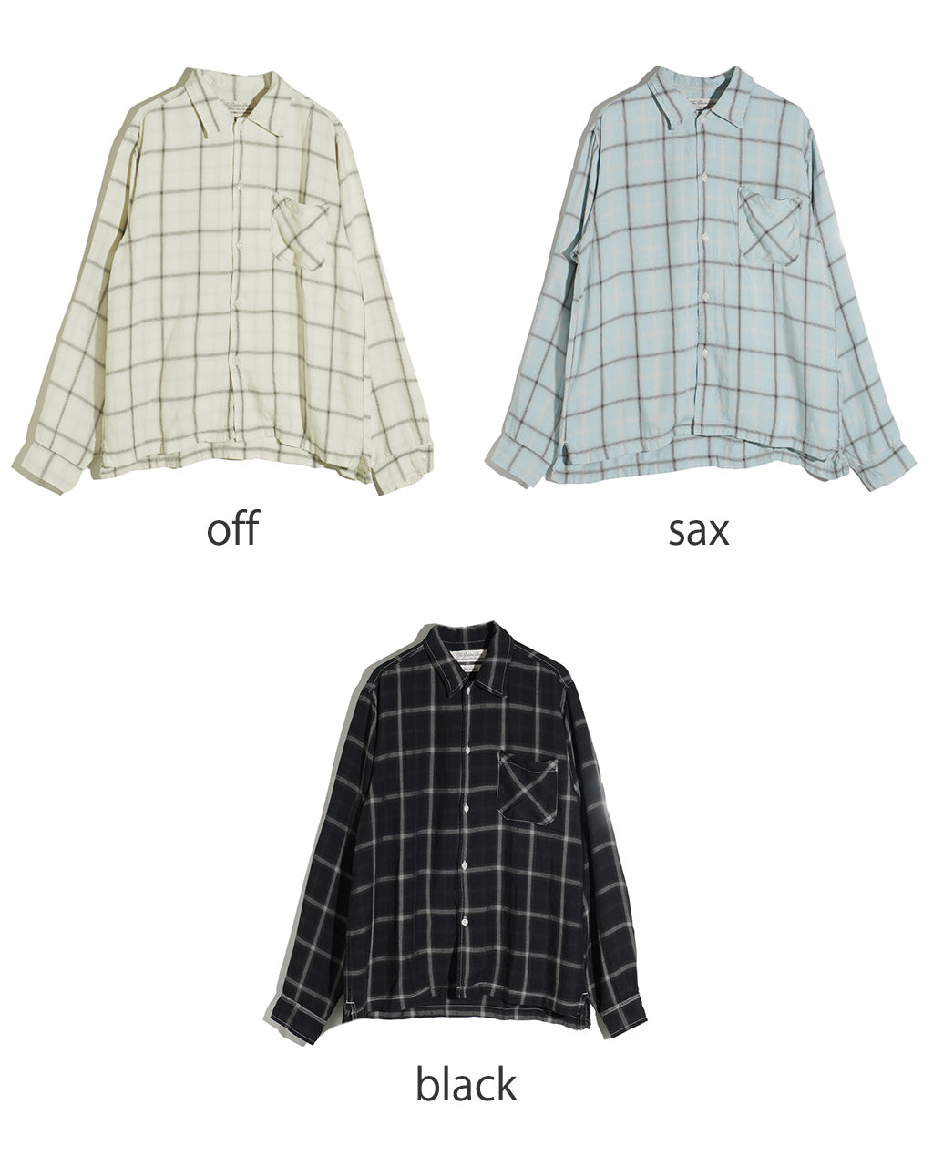 REMI RELIEF レミレリーフ レーヨンチェック SHIRT-A ワイド シャツ   RN26349056【送料無料】