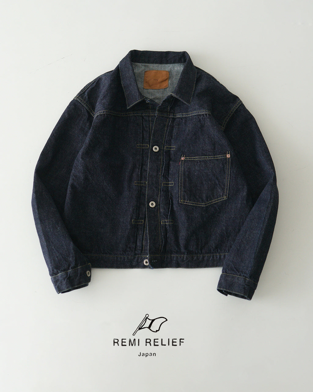 REMI RELIEF 레미레리후데니무쟈켓트 12 oz DENIM 대전 모델 JKT RN28369005【쿠폰 대상외】【무료우송】 