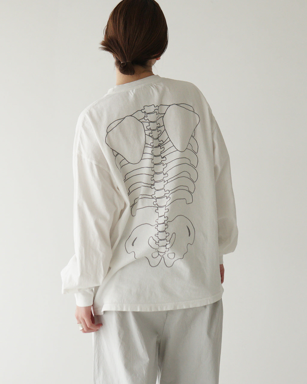 REMI RELIEF レミレリーフ ロングスリーブ Tシャツ HARD SP加工20/-天竺ロンT(BONE) カットソー ロゴT RN28369134 【送料無料】