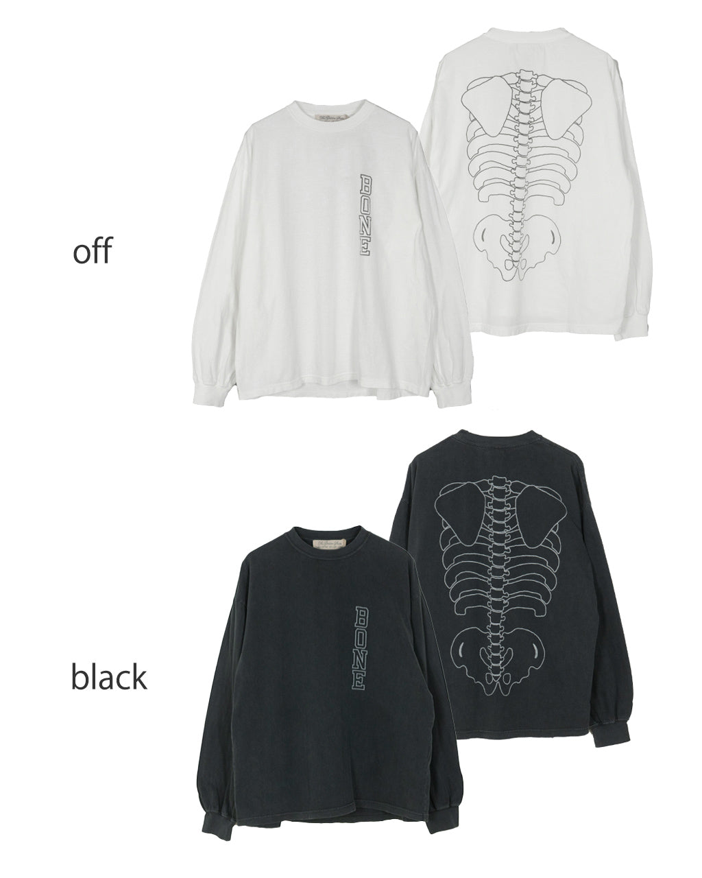 REMI RELIEF レミレリーフ ロングスリーブ Tシャツ HARD SP加工20/-天竺ロンT(BONE) カットソー ロゴT RN28369134 【送料無料】