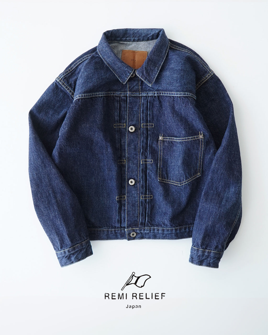 REMI RELIEF Denim Jacket 12oz DENIM War Model JKT Light Outerwear RN28369247 [Free Shipping] 