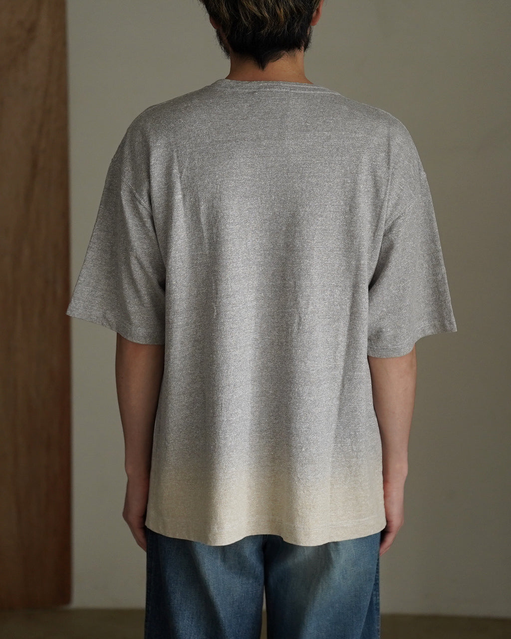 rinoneca リネン 強撚コットン 半袖Tシャツ クルーネック｜Crouka(クローカ)