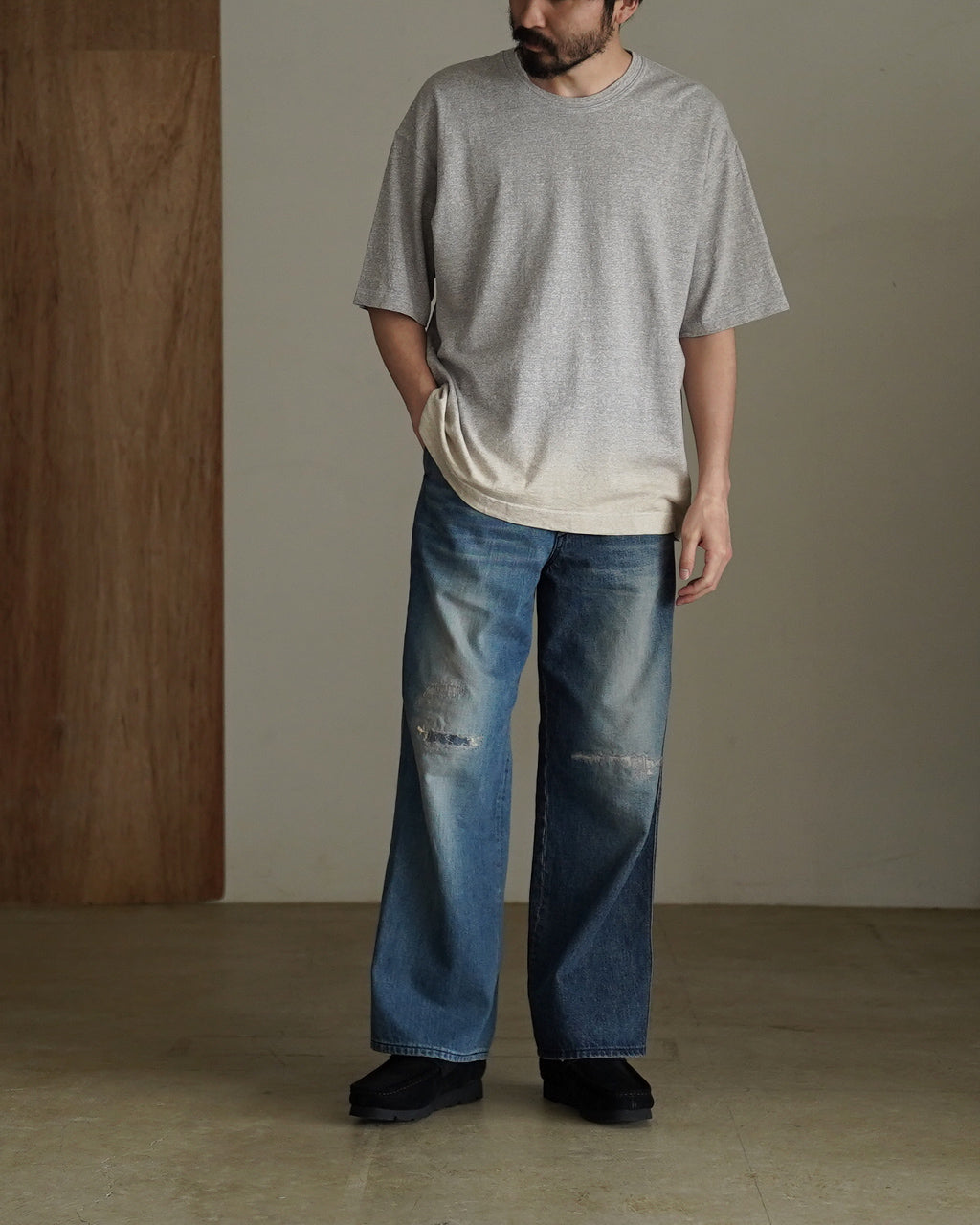 rinoneca リネン 強撚コットン 半袖Tシャツ クルーネック｜Crouka(クローカ)