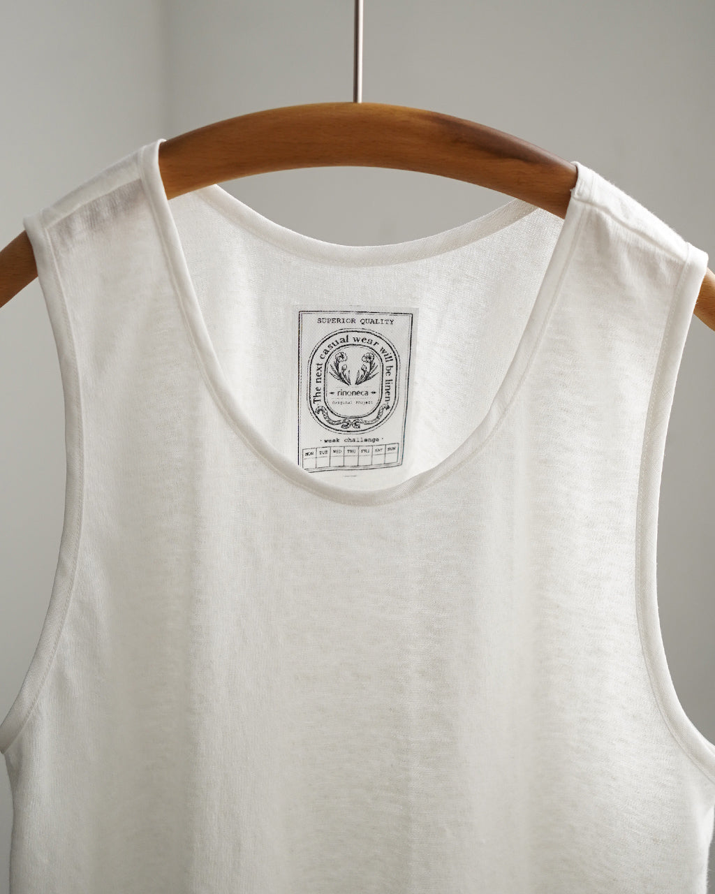 rinoneca LINEN PIQUE タンクトップ リネン｜Crouka(クローカ)