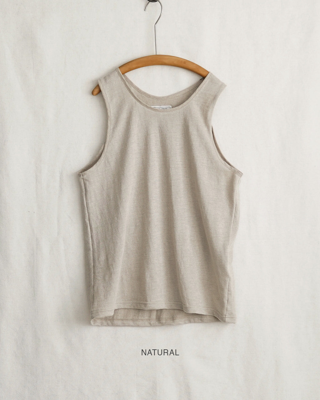 rinoneca リノネカ リネンピケ タンクトップ メンズ LINEN PIQUE