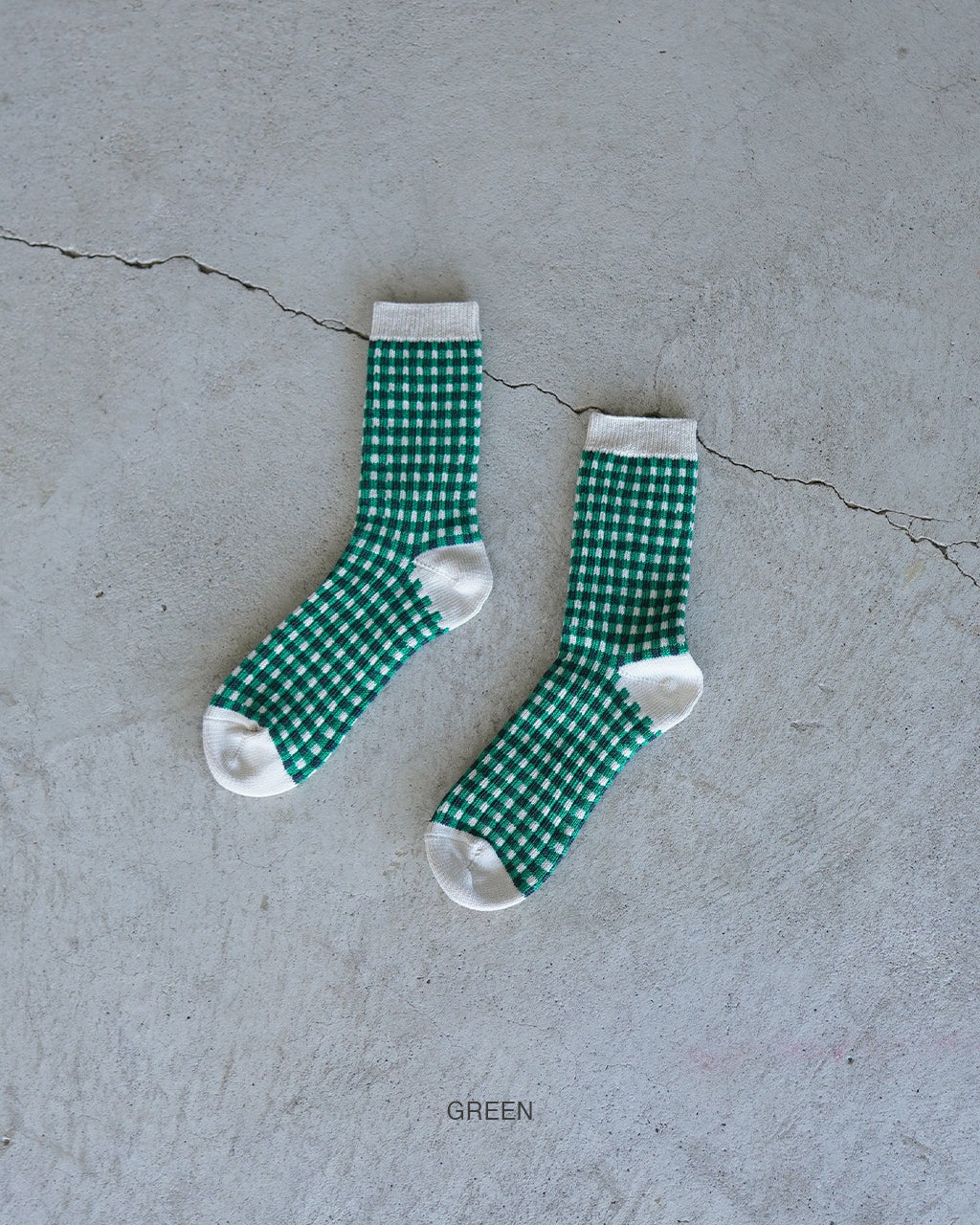 GINGHAM CHECK SOCKS R1506