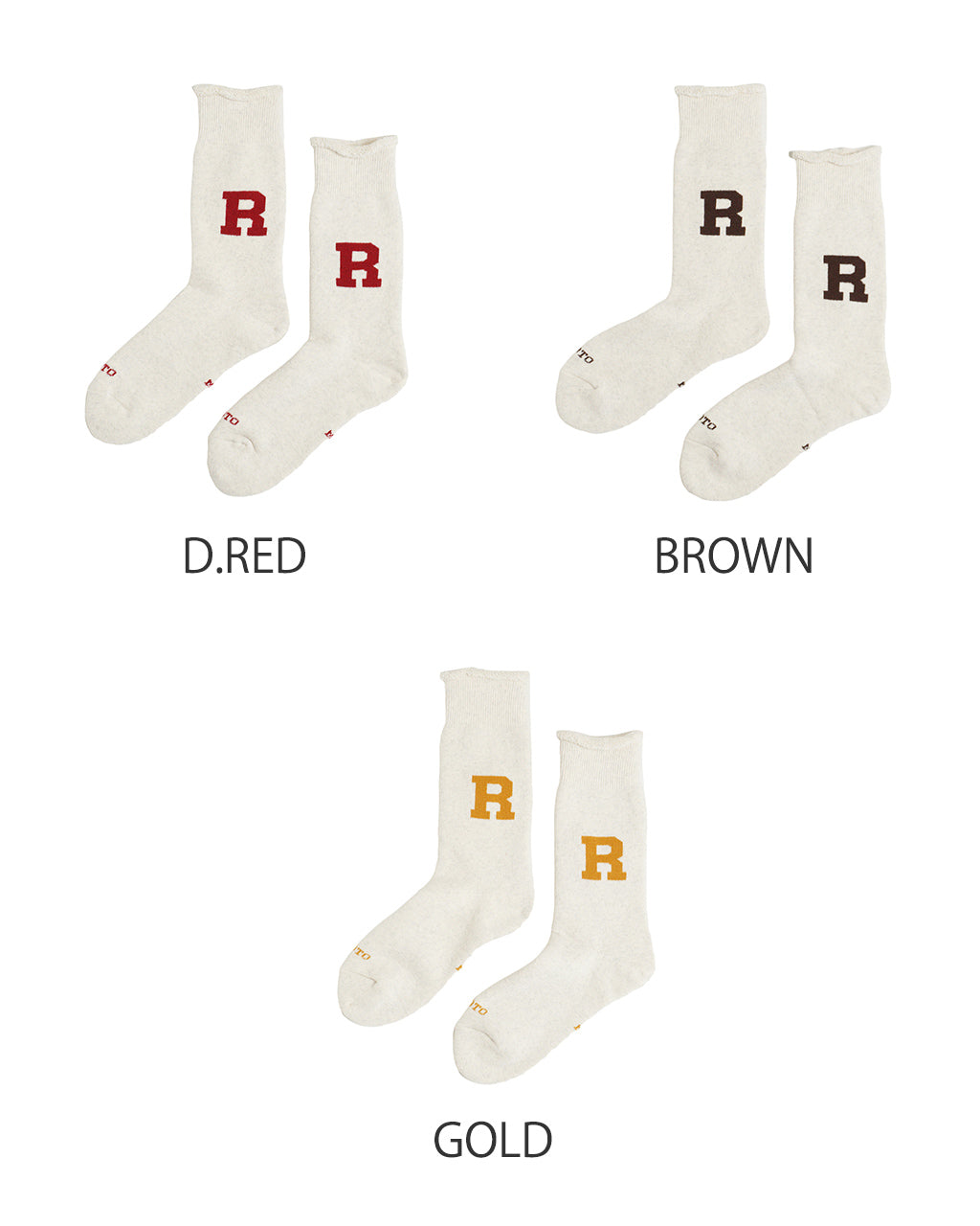 RAFFY SWEAT SOCKS R LOGO R1552