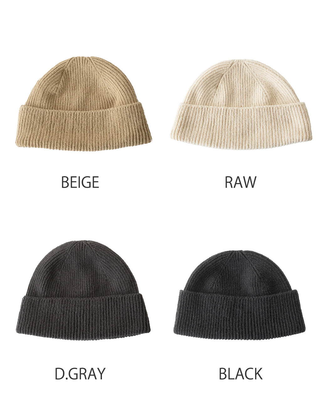 ROTOTO ロトト 和紙 リサイクル コットン ビーニー WASHI RECYCLED COTTON BEANIE 帽子 ニット帽 キャップ リブ R5136-SS25