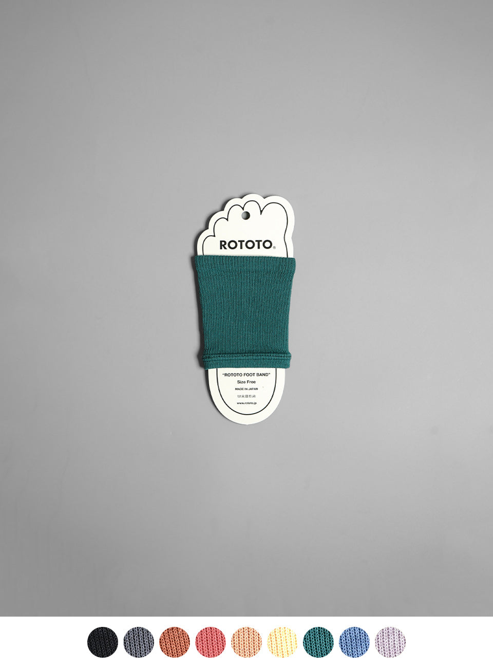 ROTOTO ロトト フットバンド ”リサイクル ポリエステル & オーガニック コットン 靴下 R1457【メール便可】