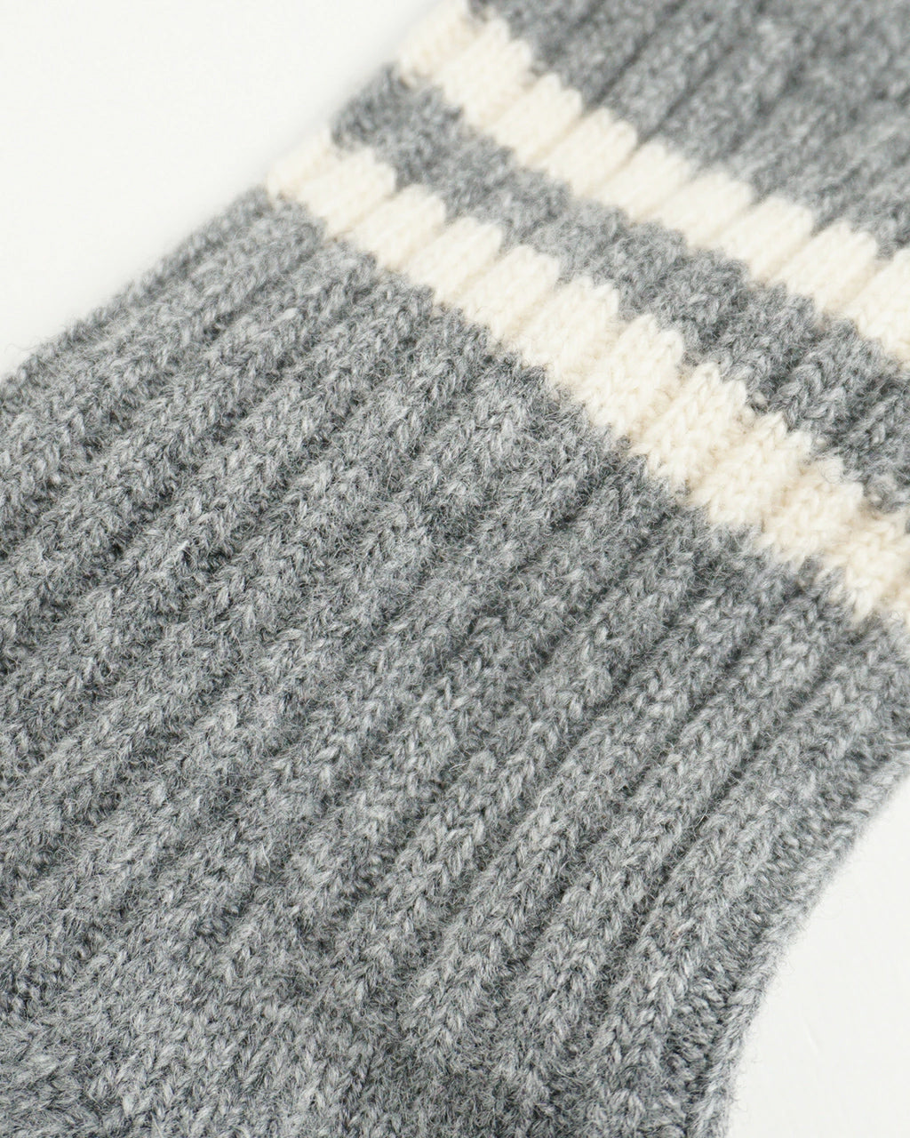 MERINO LAMBS WOOL STRIPE SOCKS R1489