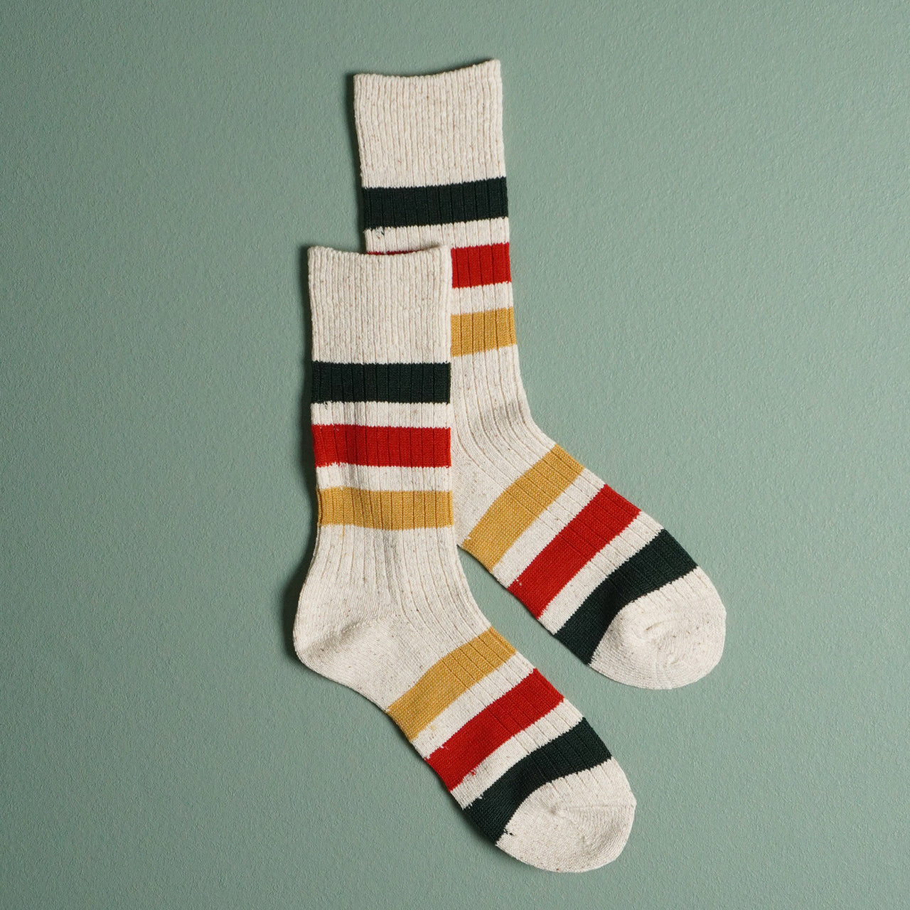 ROTOTO ロトト クルーソックス ストライプ PARK STRIPE CREW SOCKS 靴下 レッグウェア R1501【メール便可】