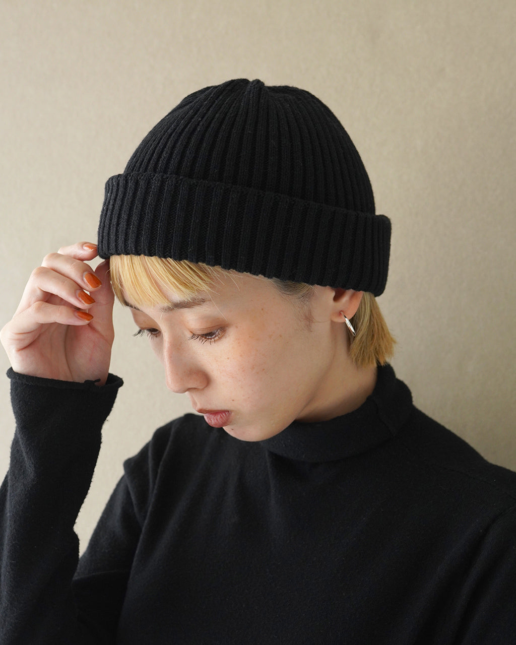 【アウトレット！30%OFF】ロトト ROTOTO リサイクル ウール ポリエステル ビーニー RECYCLE W/PL 2×2 BEANIE ニットキャップ R5054【メール便可】