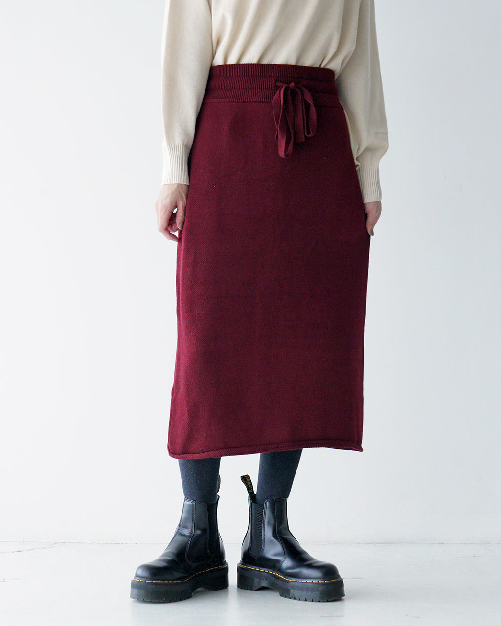 【SALE！50%OFF】RYETENDER ライテンダー ニットスカート LEROY SKIRT イージースカート ストレートシルエット R21-02-01-019