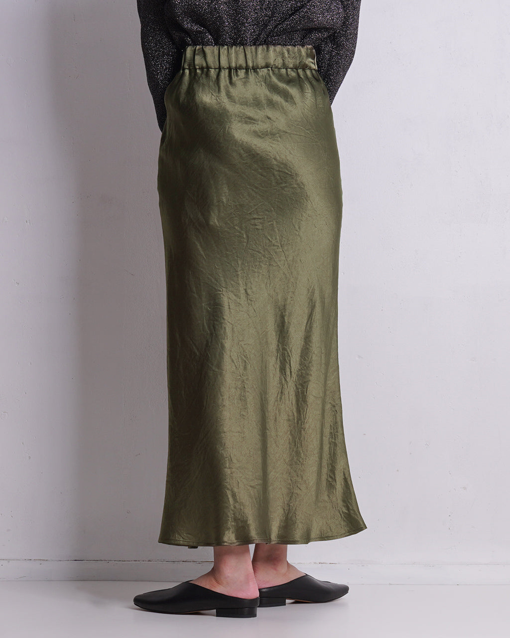 【SALE！40%OFF】SACRA サクラ アセテートサテン スカート ACETATE SATIN SKIRT タイトロングスカート 124512122【送料無料】