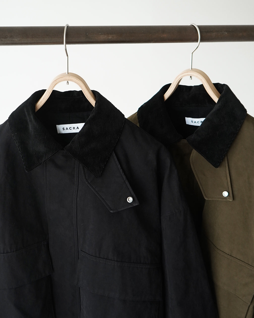 SACRA サクラ ワックスド ハイ デンシティ クロス ショートジャケット WAXED HIGH DENSITY CLOTH SHORT JACKET  フィールドジャケット 124503031【送料無料】