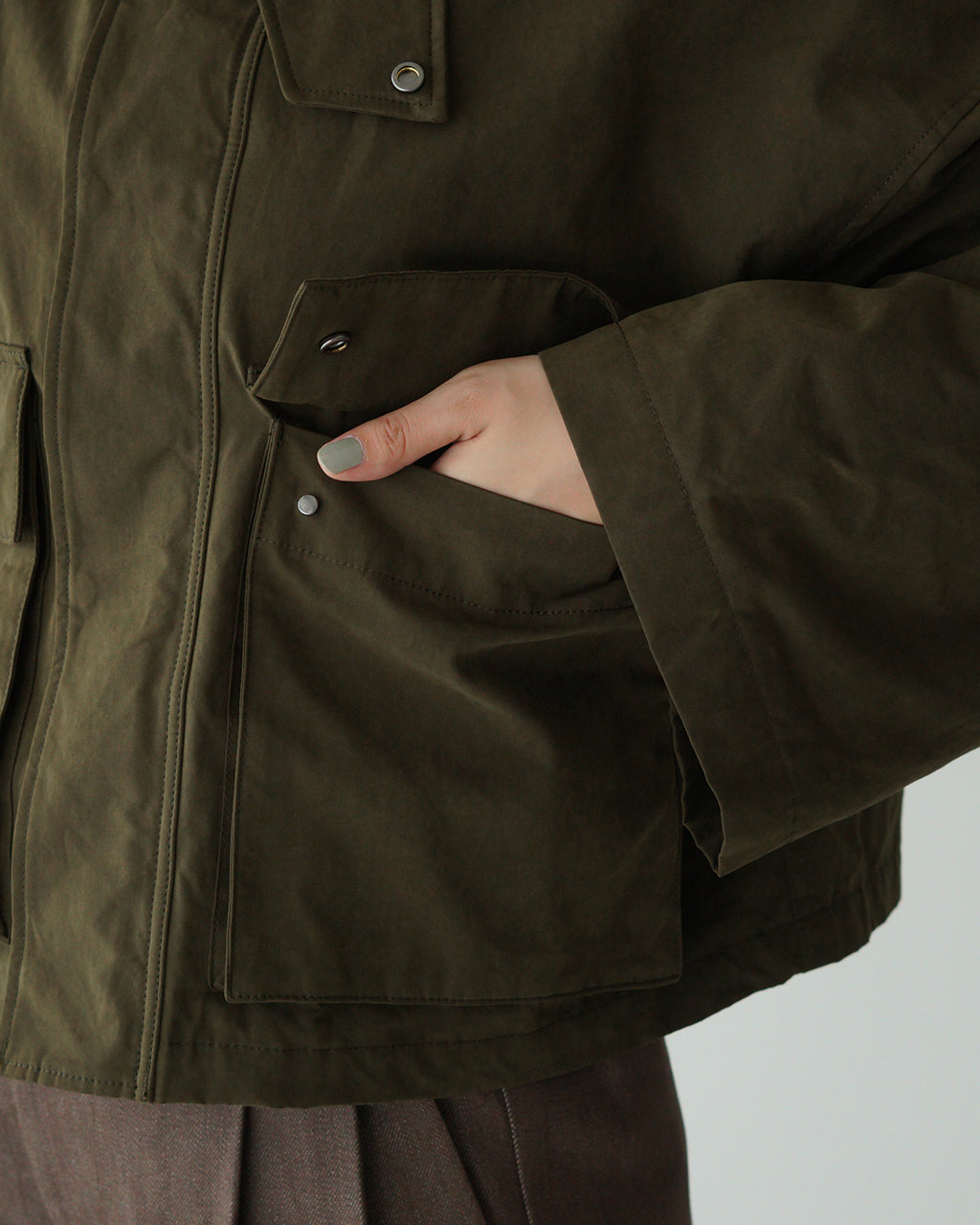 SACRA サクラ ワックスド ハイ デンシティ クロス ショートジャケット WAXED HIGH DENSITY CLOTH SHORT JACKET  フィールドジャケット 124503031【送料無料】