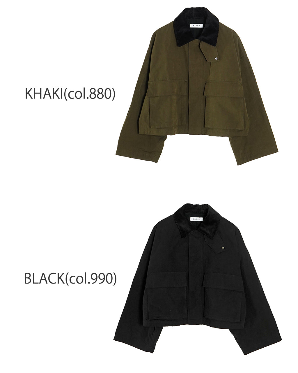 SACRA サクラ ワックスド ハイ デンシティ クロス ショートジャケット WAXED HIGH DENSITY CLOTH SHORT JACKET  フィールドジャケット 124503031【送料無料】