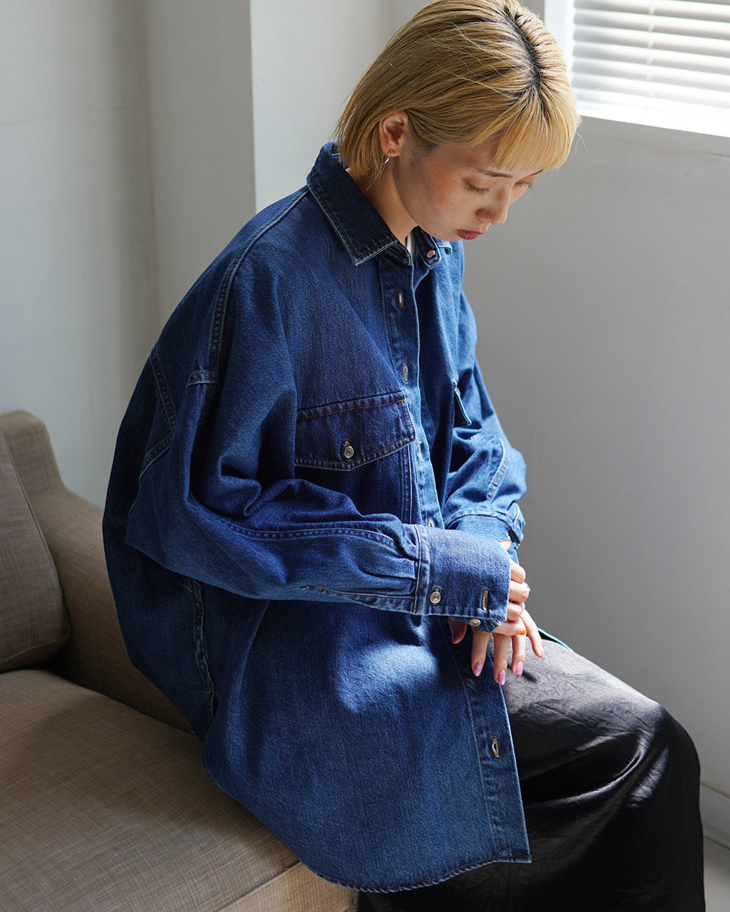 SACRA サクラ オーセンティック デニム シャツ AUTHENTIC DENIM SHIRT ジャケット ライトアウター 124514071【送料無料】