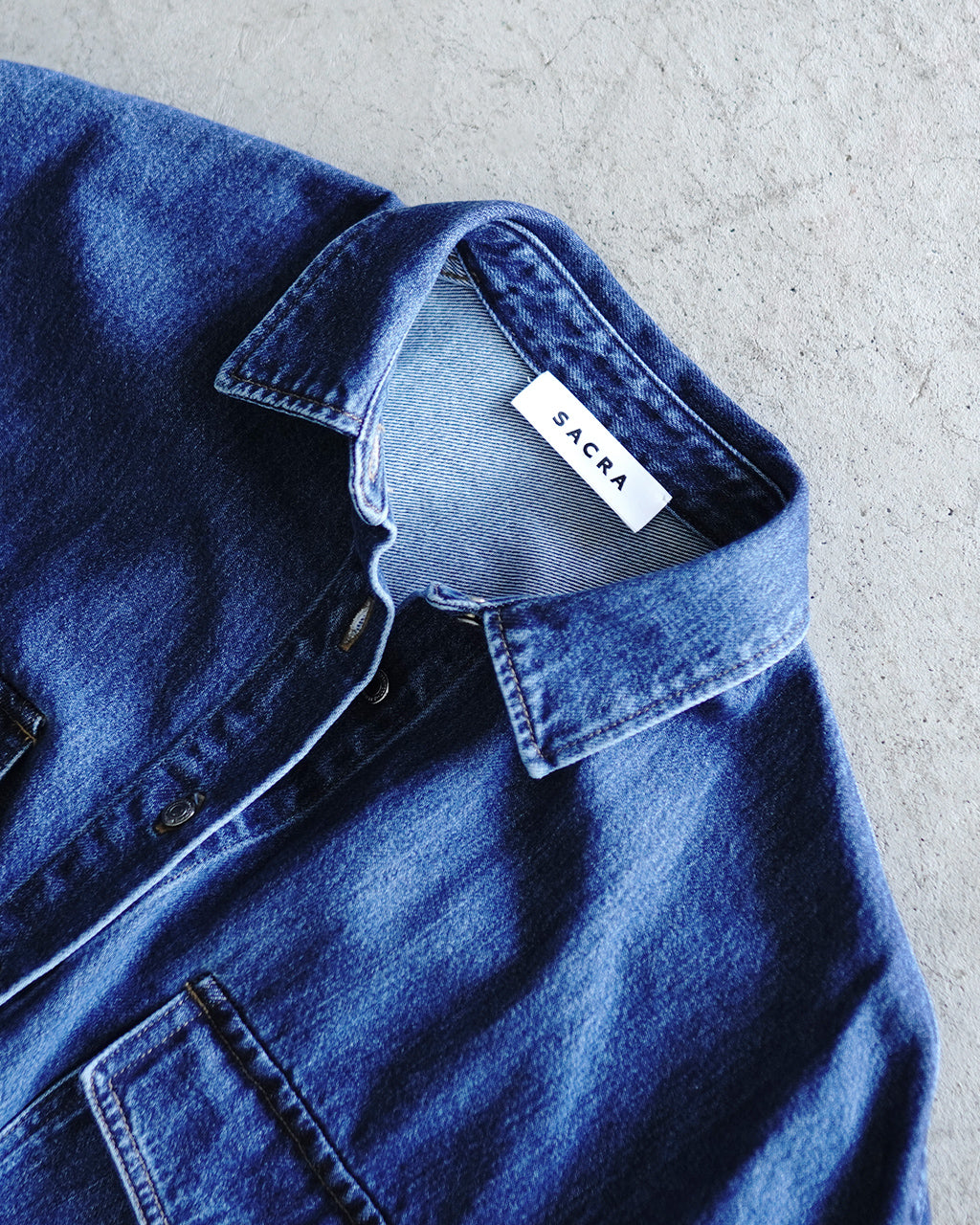 SACRA サクラ オーセンティック デニム シャツ AUTHENTIC DENIM SHIRT ジャケット ライトアウター 124514071【送料無料】