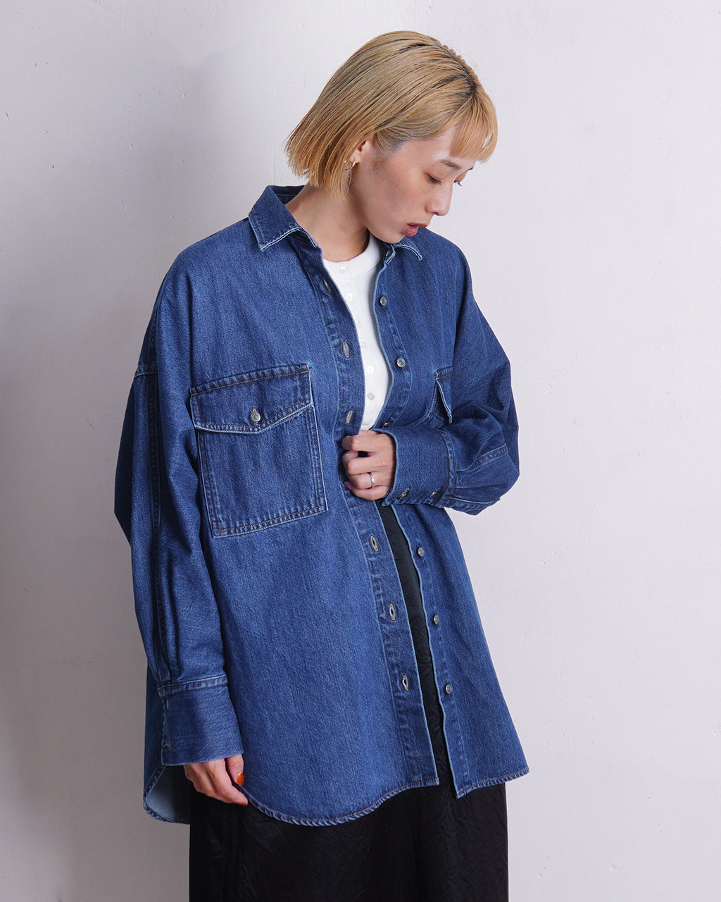 SACRA サクラ オーセンティック デニム シャツ AUTHENTIC DENIM SHIRT ジャケット ライトアウター 124514071【送料無料】