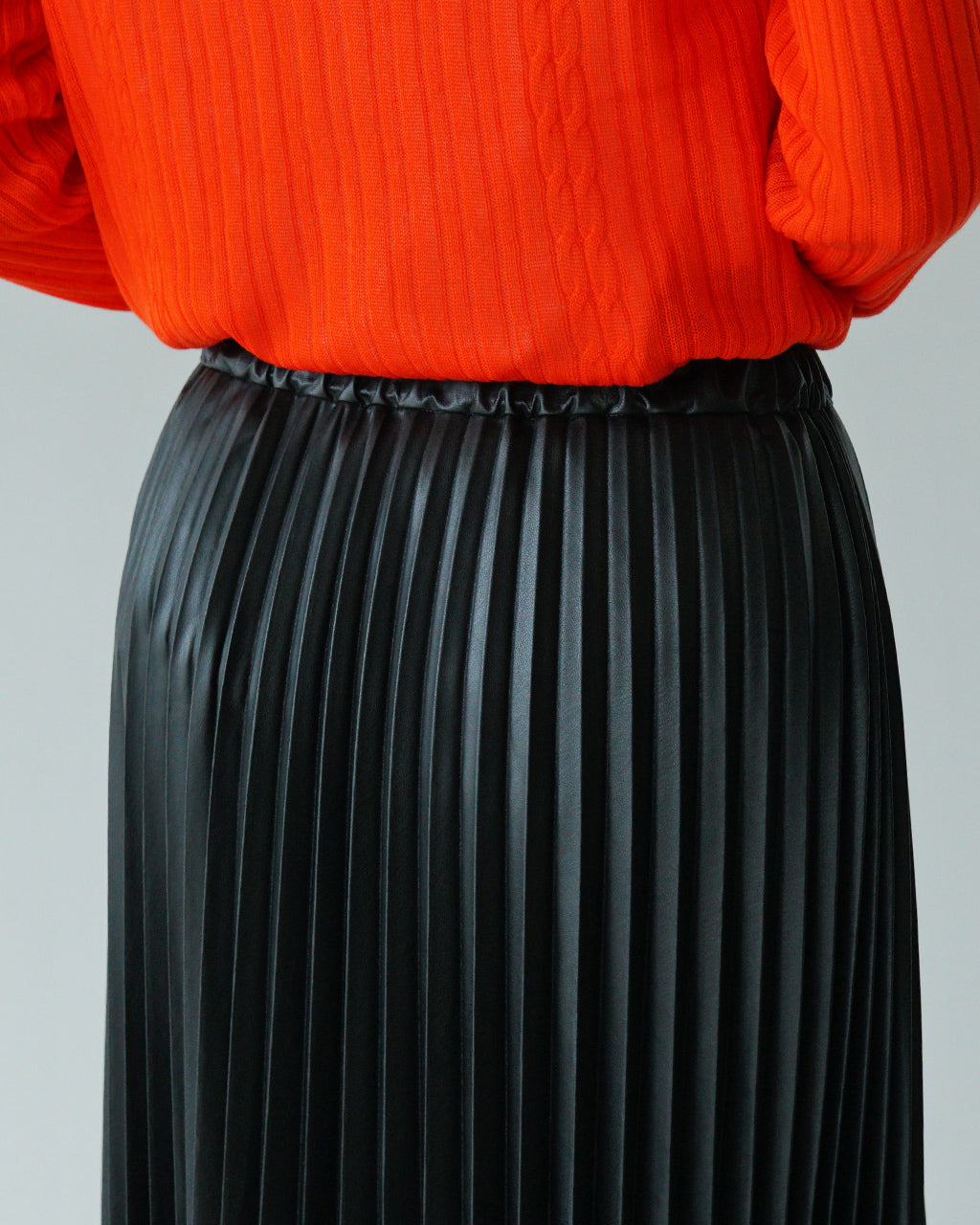 【SALE！20%OFF】SACRA サクラ プリーツスカート シンセティック レザー SYNTHETIC LEATHAR PLEATS SKIRT 124628121【送料無料】