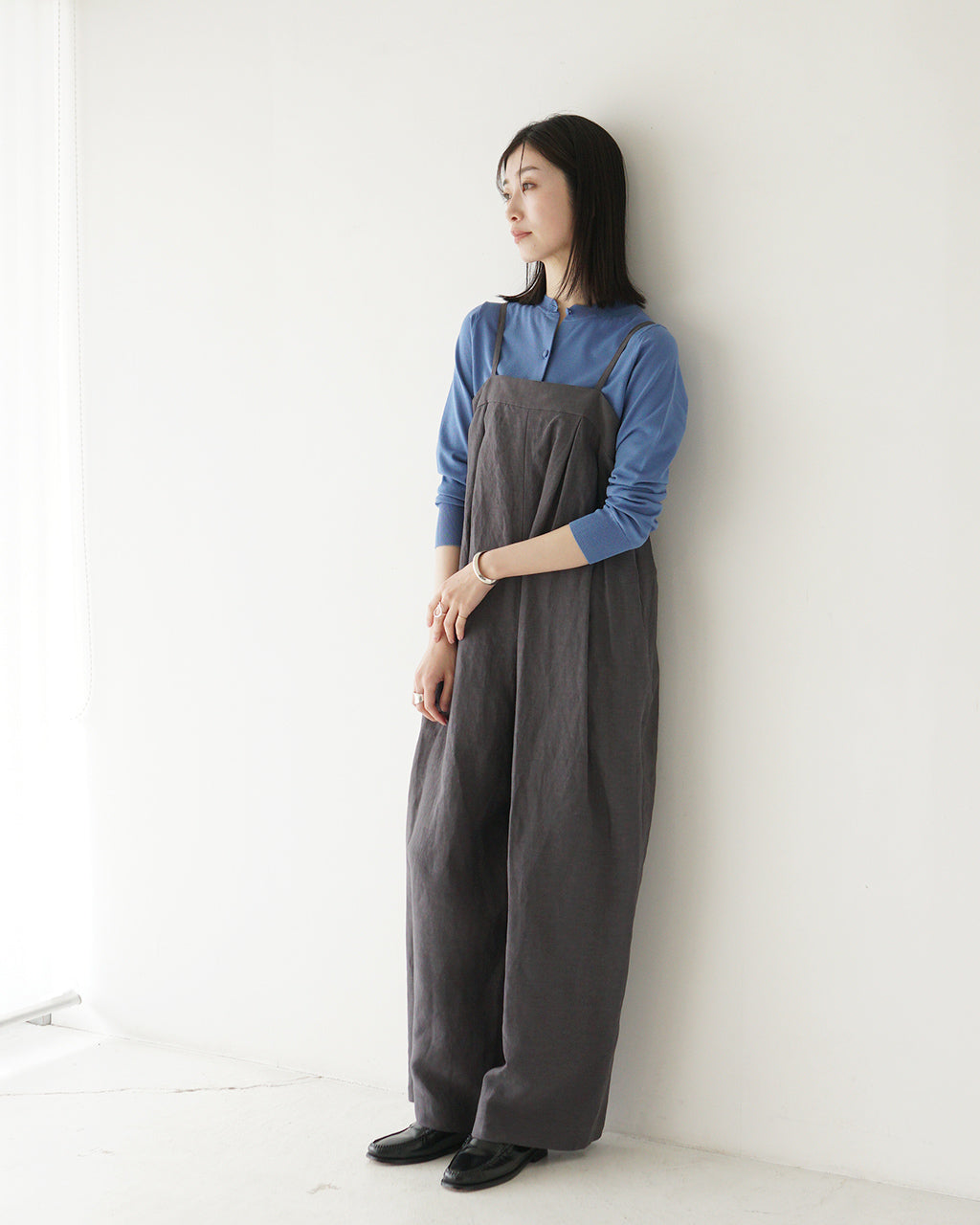 SACRA サクラ レーヨンリネンタンブル サロペット RAYON LINEN TUMBLE SALOPETTE キャミソール オールインワン オーバーオール 125109051【送料無料】