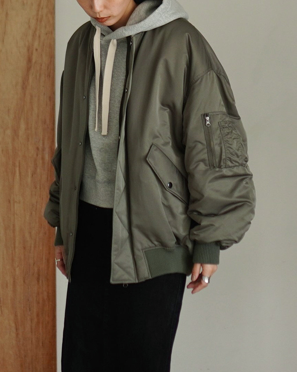 PREMIUM H.COUNT TWILL FLIGHT JACKET 125604031