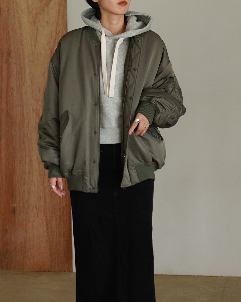 PREMIUM H.COUNT TWILL FLIGHT JACKET 125604031