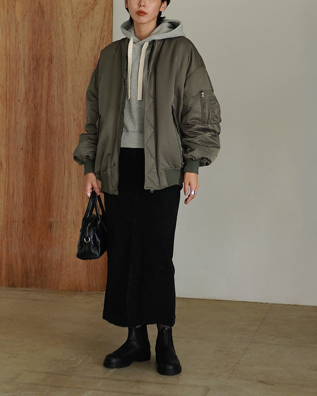 PREMIUM H.COUNT TWILL FLIGHT JACKET 125604031