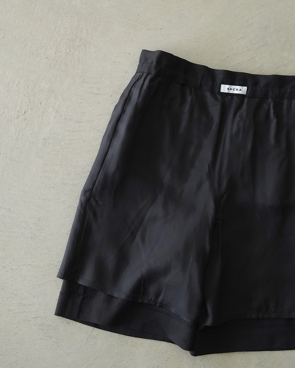 LINEN WOOL GABARDINE HALF PANTS 126101112