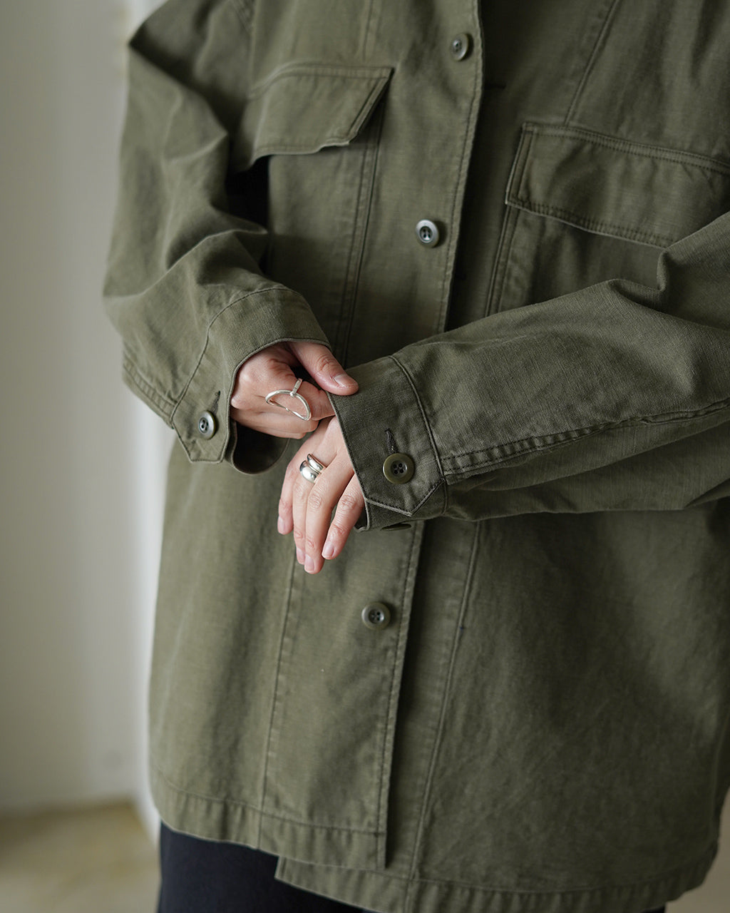 SACRA サクラ ビンテージ バックサテン シャツ レディース VINTAGE