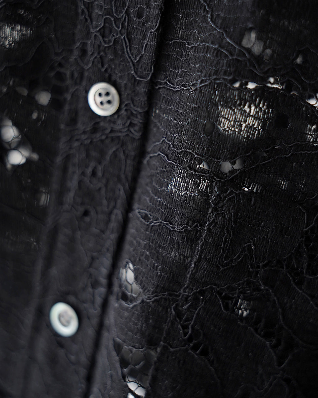 LEAF RASCHEL LACE CROPPED SHIRT 126113071