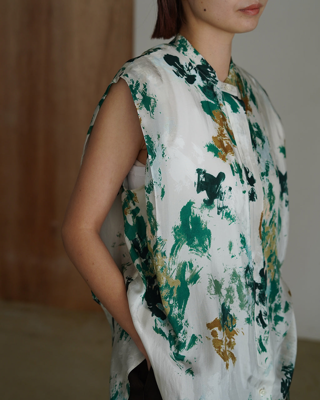 BLURRED FLORA TOP 126115071