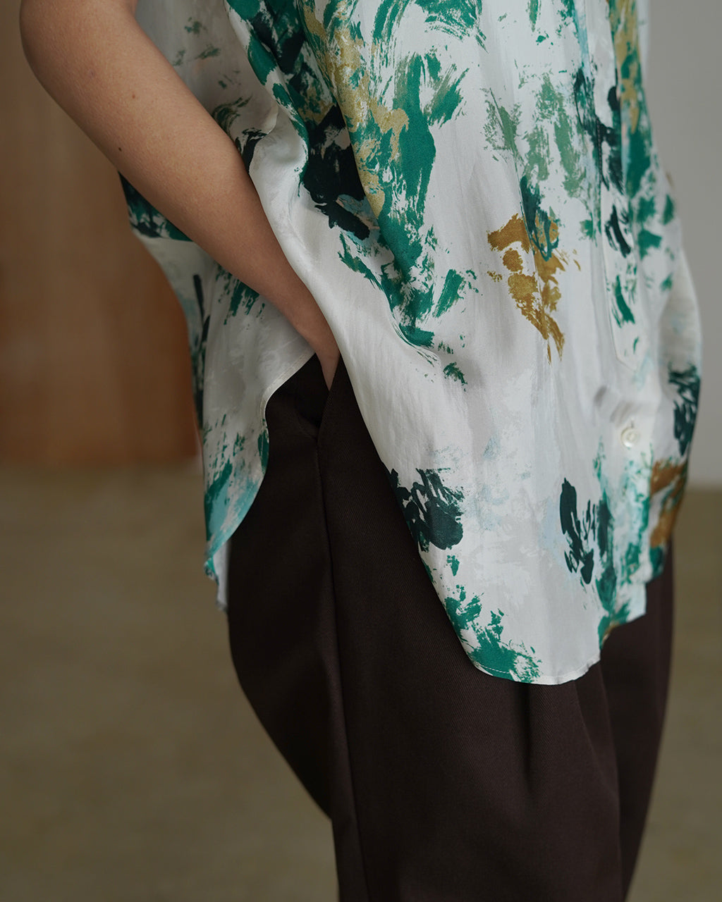 BLURRED FLORA TOP 126115071