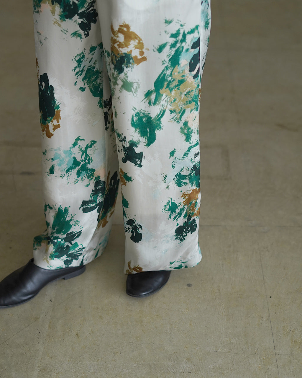 BLURRED FLORA PANTS 126115112