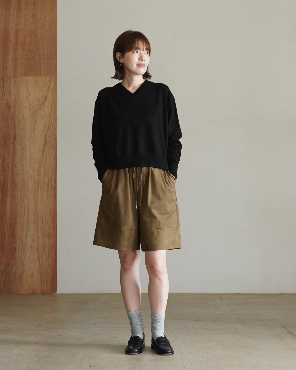SYNTHETIC SUEDE SHORTS 126520111