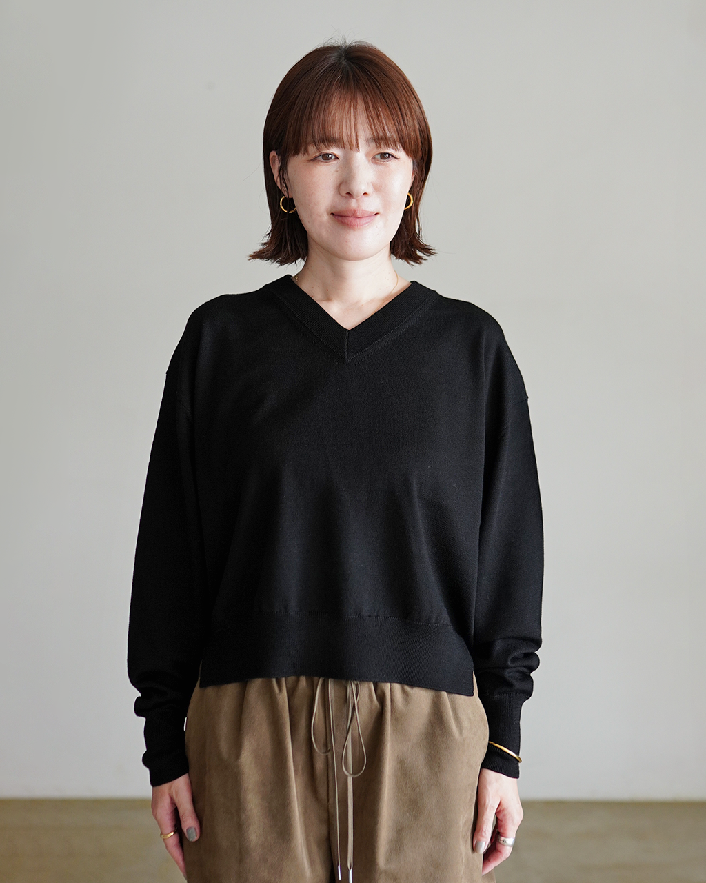 EXTRA-FINE MERINO V/N TOP 126536081