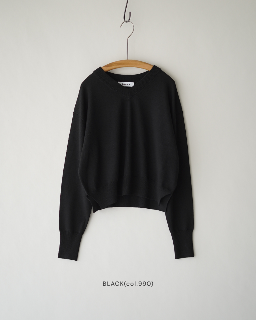 EXTRA-FINE MERINO V/N TOP 126536081