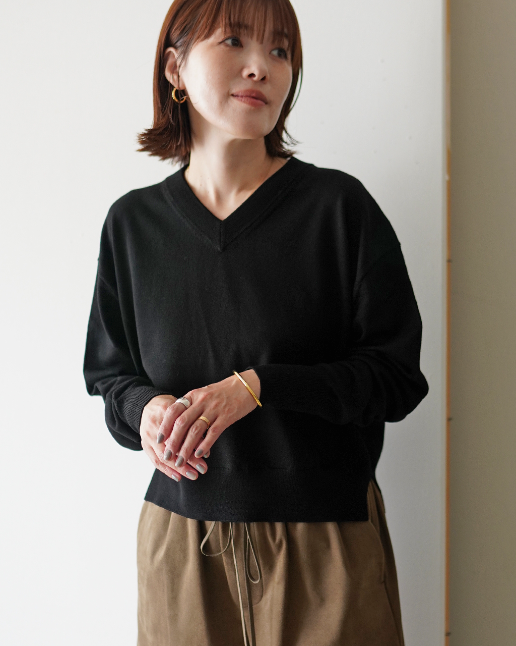 EXTRA-FINE MERINO V/N TOP 126536081
