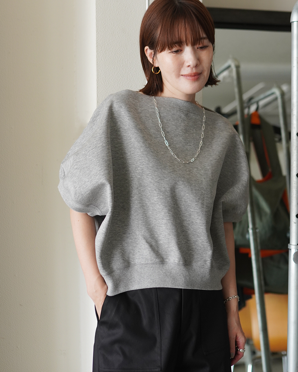 DOUBLE KNITTED CLOTH TOP 126543091