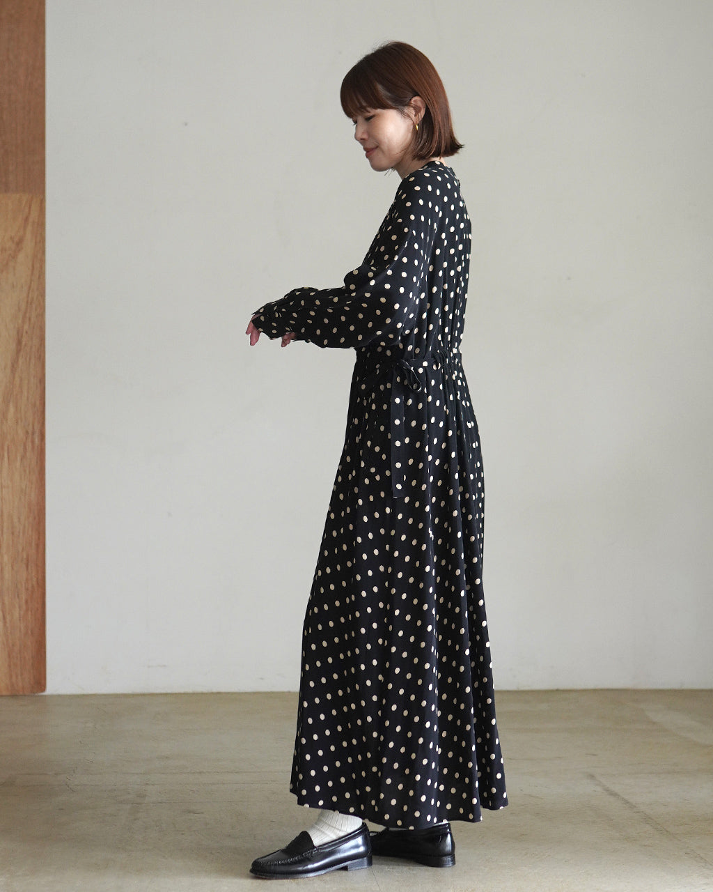 SACRA サクラ ポルカドットワンピース レディース POLKA DOT'S OP