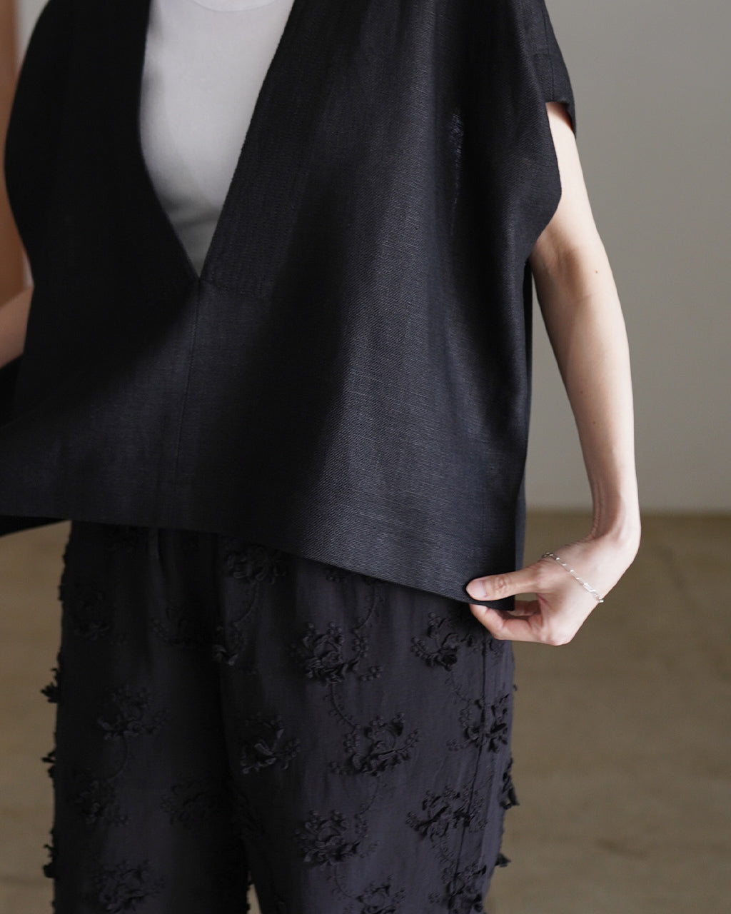 RUSTIC LINEN TOP 126212071