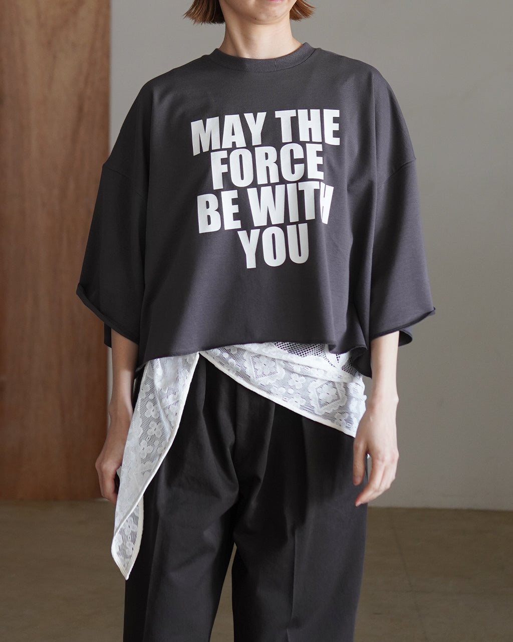 SACRA サクラ S.フリース クロップド ロゴ トップ レディース FLEECE