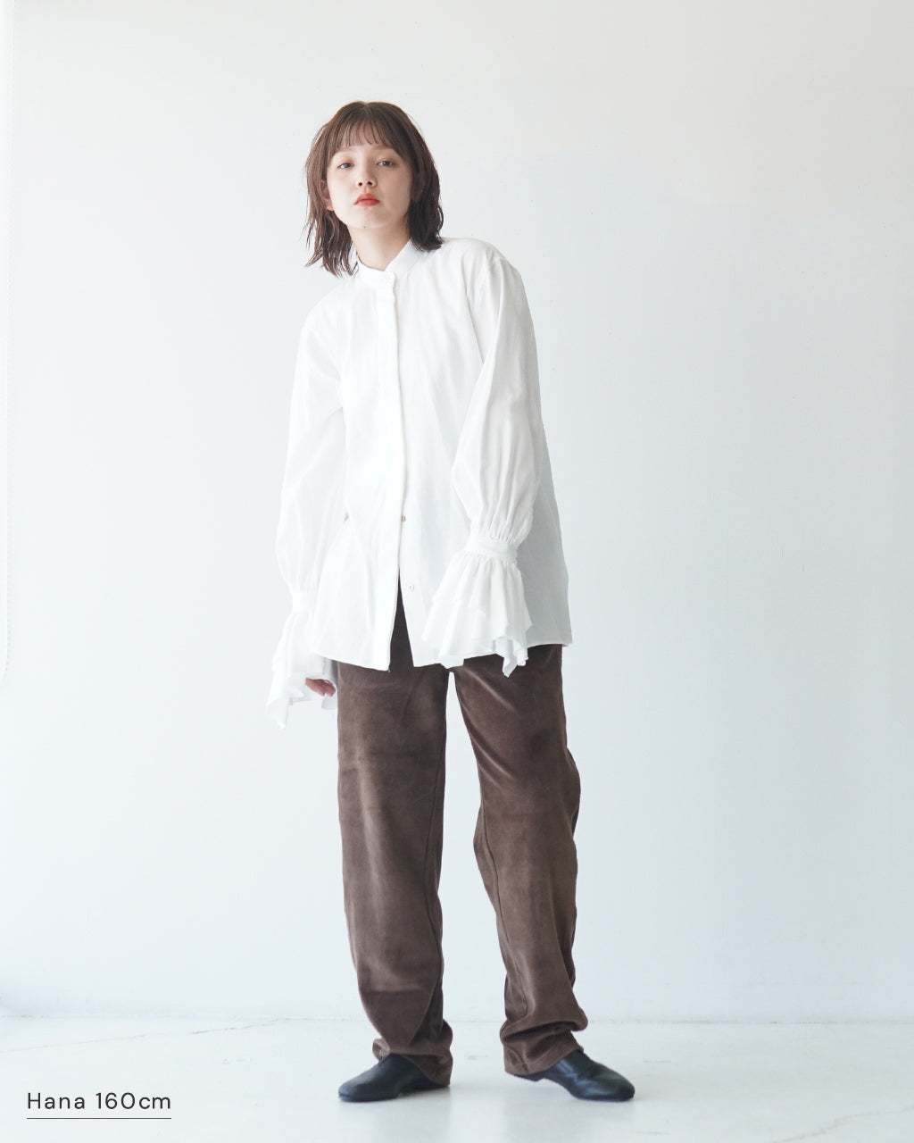 【アウトレット！30%OFF】sana サナ ブラウス (タオル生地) blouse (Broad for Towel loom) バンドカラー スタンドカラー シャツ sain-0805【送料無料】