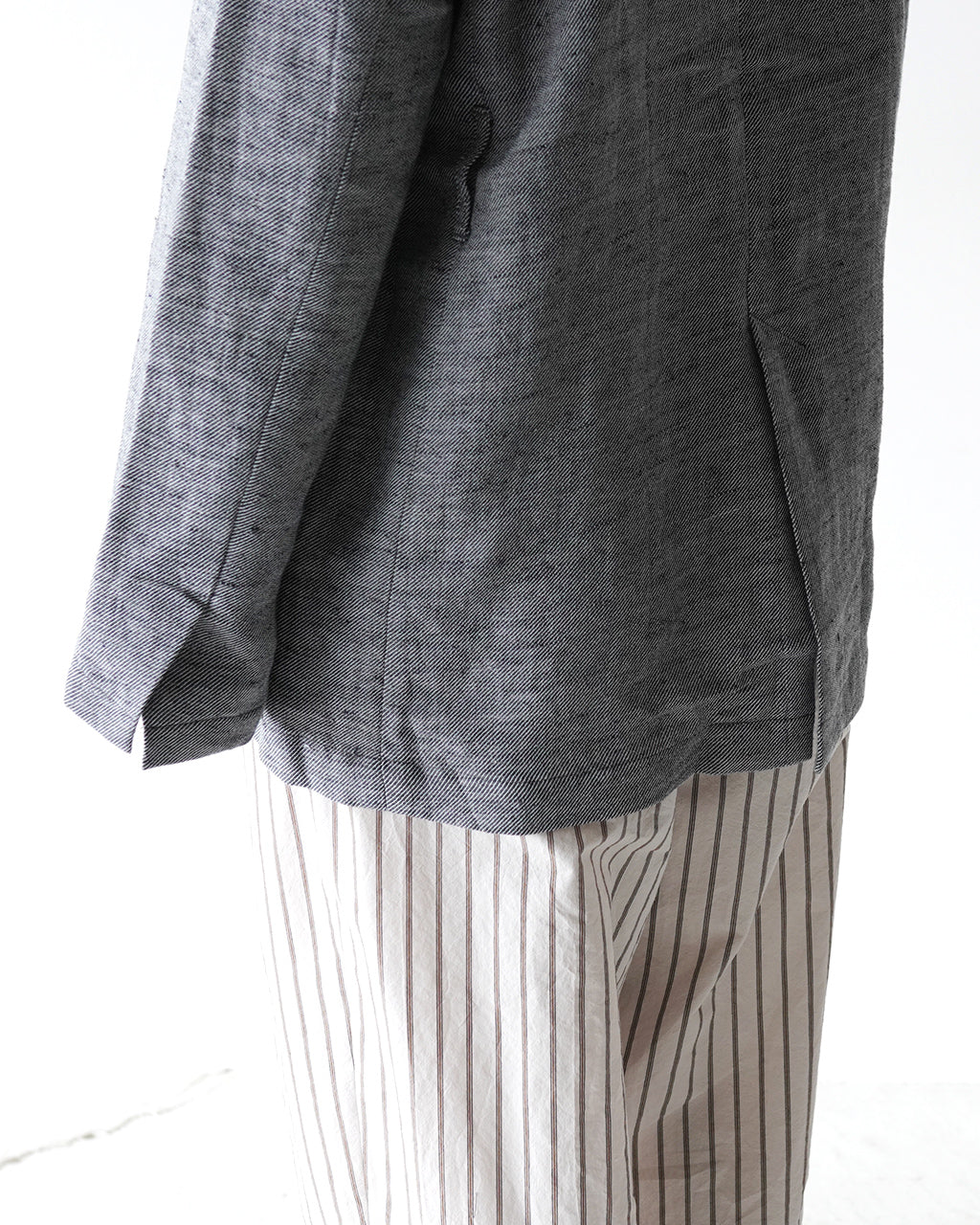 sana  サナ フロント フライ ジャケット(リネン ツイル) front fry jacket (linen twill) レディース satp-0706【送料無料】