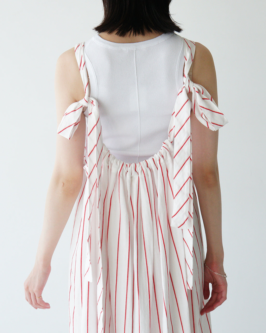 sana サナ ドレス(ヘリンボーンストライプ) dress (herringbone stripe) ワンピース ジャカード satp-0906【送料無料】