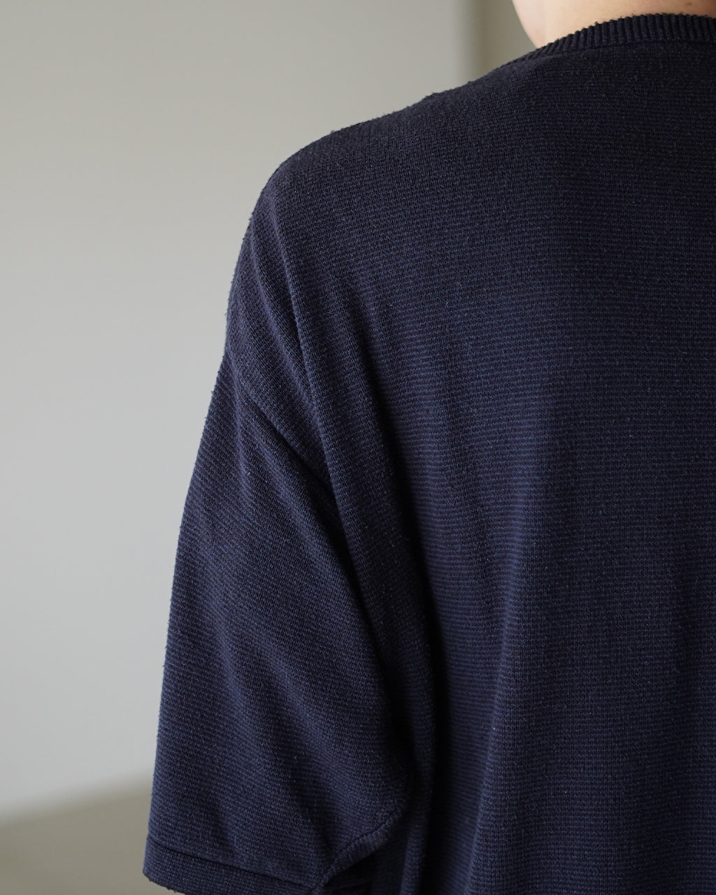 Silk Noir Knit S/S Crew Neck 26s-SKA0104